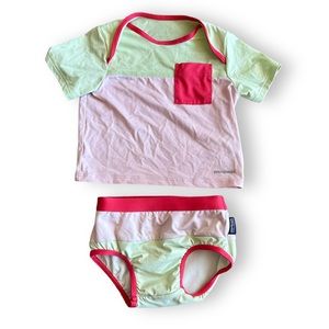 Patagonia Baby Swim rash guard shirt and bottoms unisex sun protection New